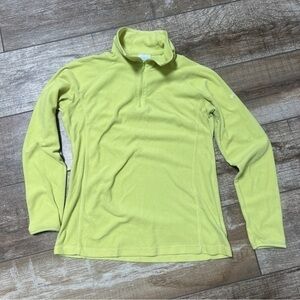 Columbia | 1/4 Zip Medium Yellow Neon Pullover Sweatshirt